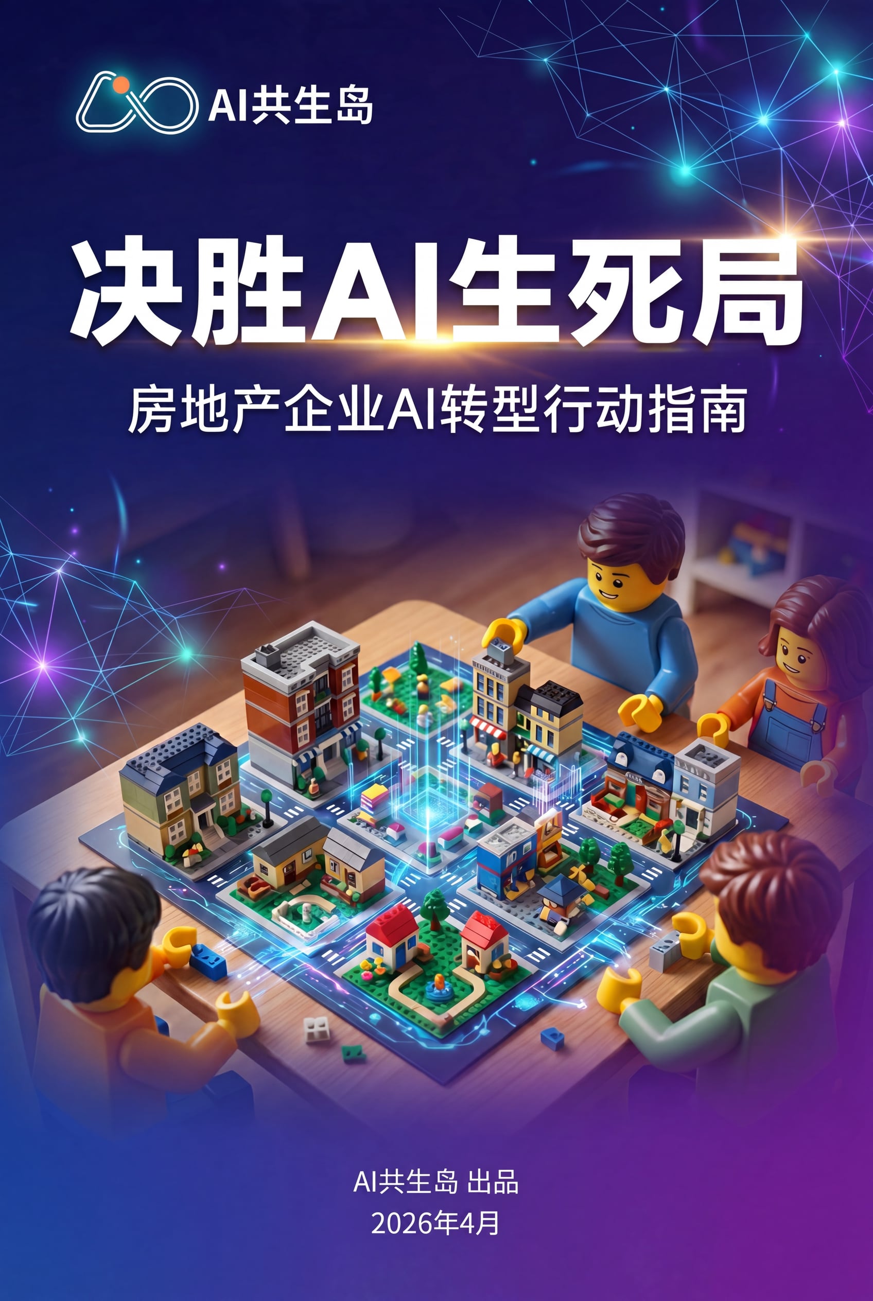 《决胜AI生死局：房地产企业AI转型行动指南》封面